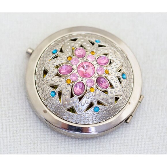 Vintage Intricate Floral Mirror Case, A14 - Picture 1 of 4